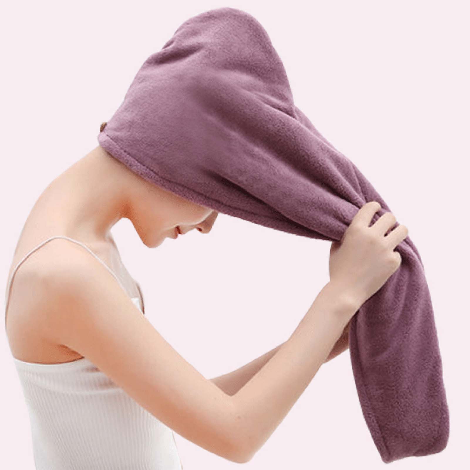 Embroidery Hat Machine - Coral Fleece Dameshaarhanddoek Extra dikke badmuts