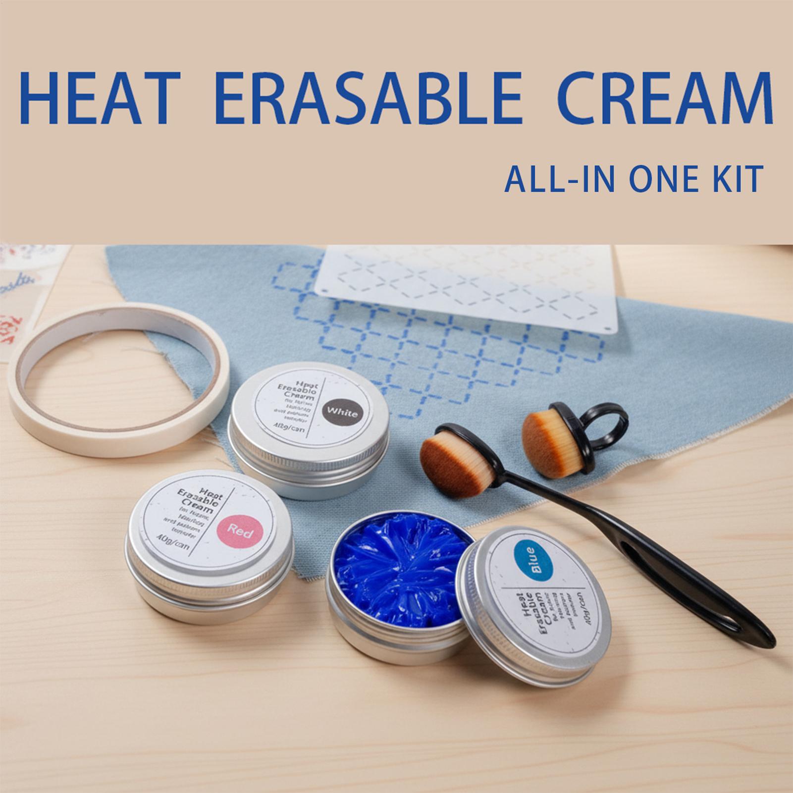 Embroidery Diy - 40g/blikje Hitte-uitwisbare textielcrème strijk-af te halen