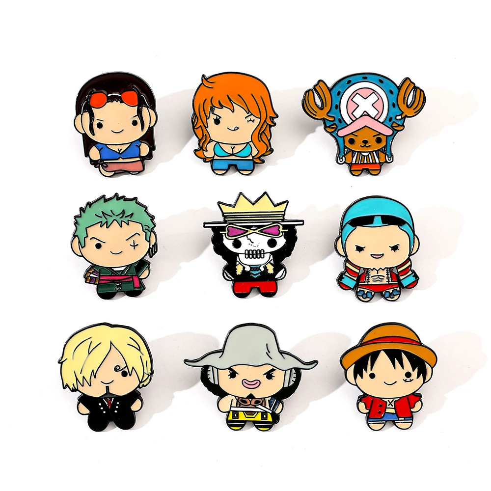 Embroidery Garment - 9 stuks creatieve cartoon broche anime