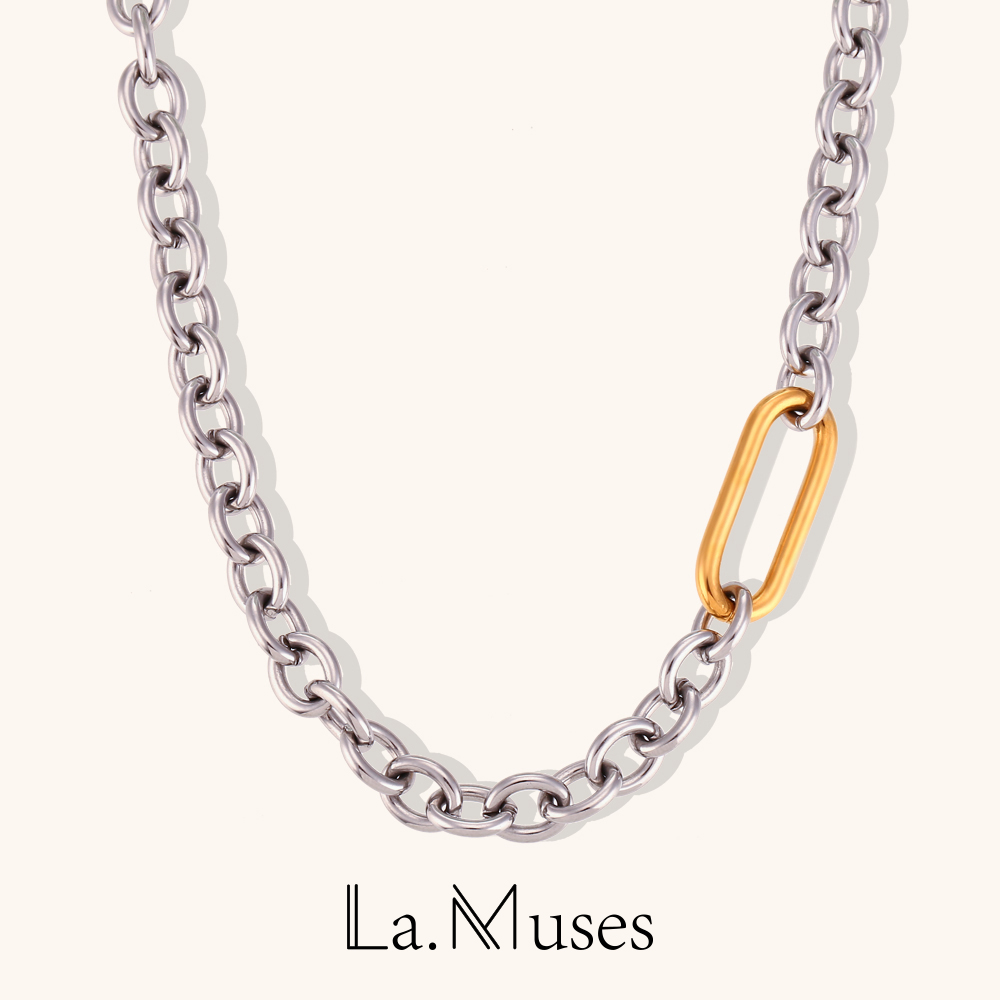 Embroidery Chain Stitch - La.Muses Punk 8mm Dikke Stiksels O-Ketting