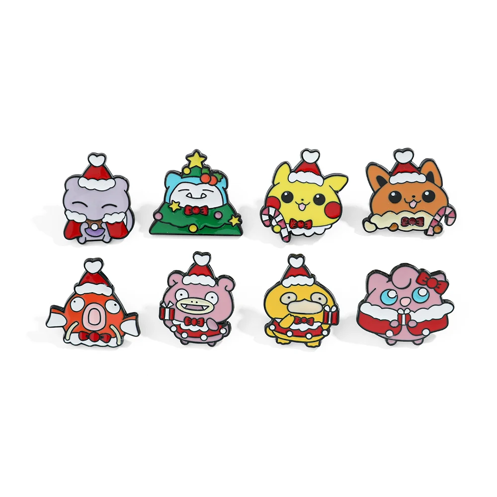 Embroidery Garment - 8 stuks Kerst Slowpoke Broche Leuke