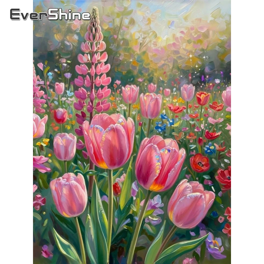 Embroidery Design Patterns Flowers - Evershine 11CT borduurpakket met bloemenprint op
