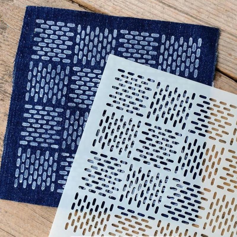 Embroidery Diy - 9/32 stuks Sashiko borduurwerk sjabloon DIY
