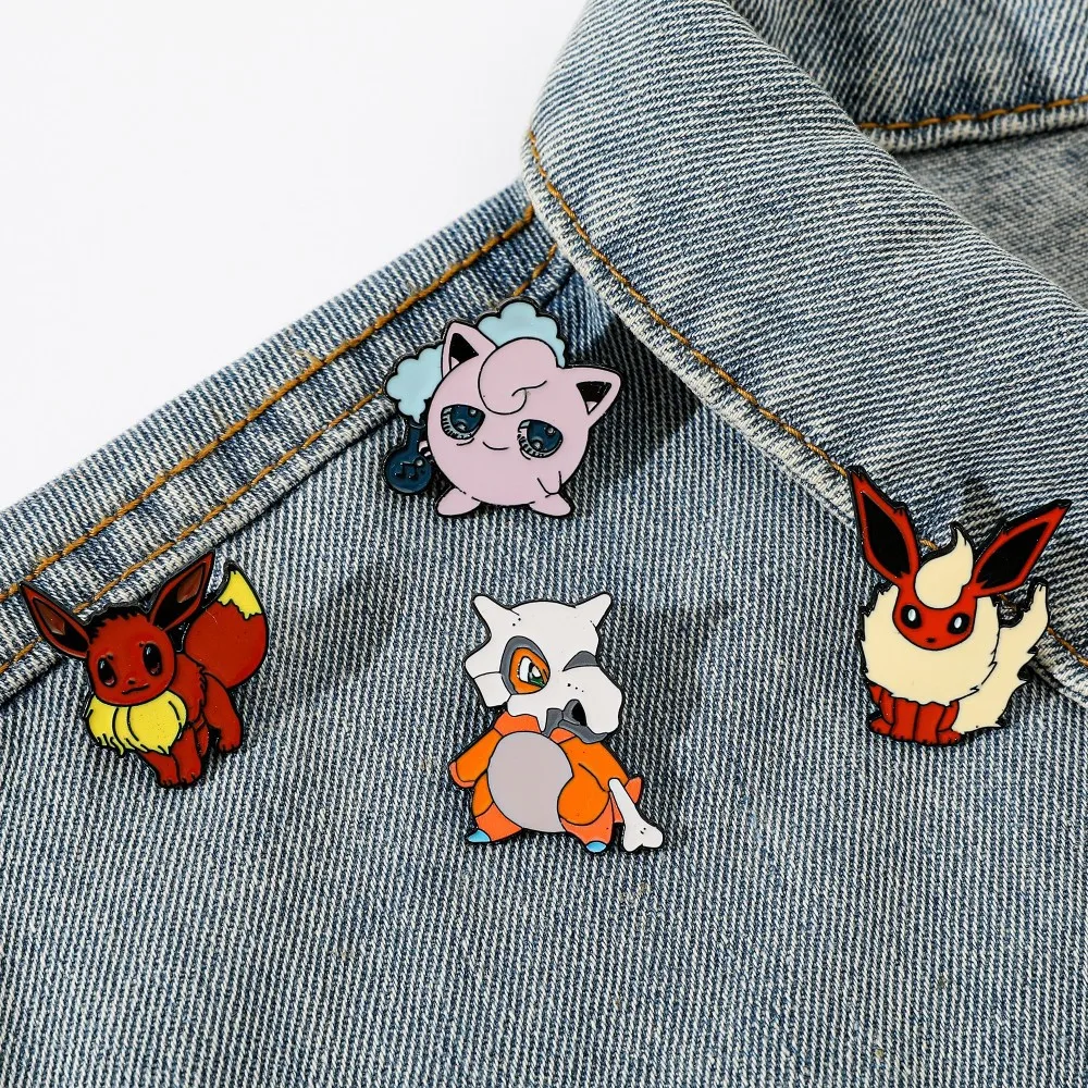 Embroidery Garment - 4 Stuks Karakters Cartoon Broche Flareon