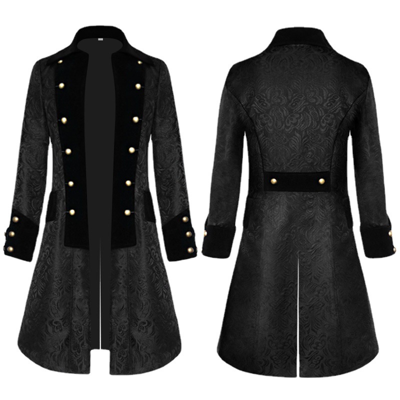 Embroidery Jacket - Nieuw Halloween Middeleeuws Heren Uniforme Jas