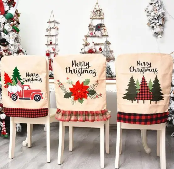 4/6/8 Stuks Kerst Stoelhoes Li - Embroidery Xmas Tree recensie en prijs