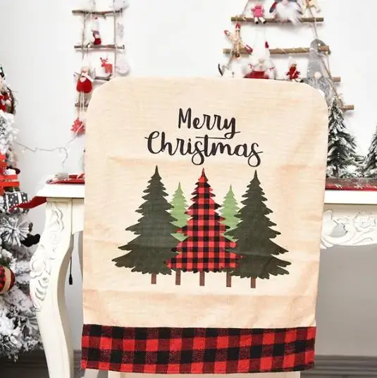 4/6/8 Stuks Kerst Stoelhoes Li - Embroidery Xmas Tree recensie en prijs