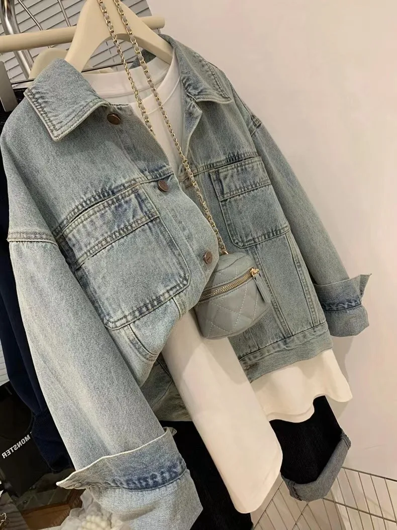 Denim Jas Vrouwen Y2k Lente He - Embroidery Jacket Jeans recensie en prijs