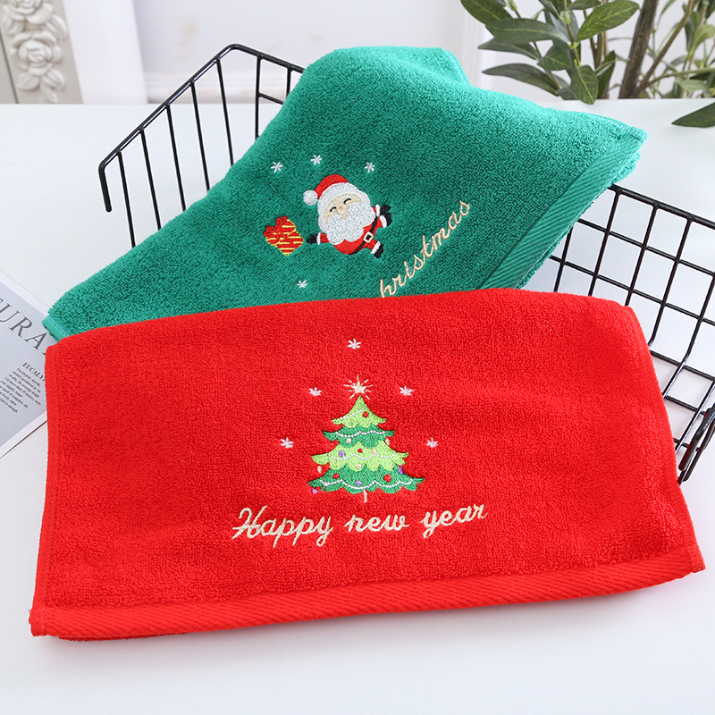 1 ST 35*75 cm Badkamer Handdoe - Embroidery Xmas Tree recensie en prijs
