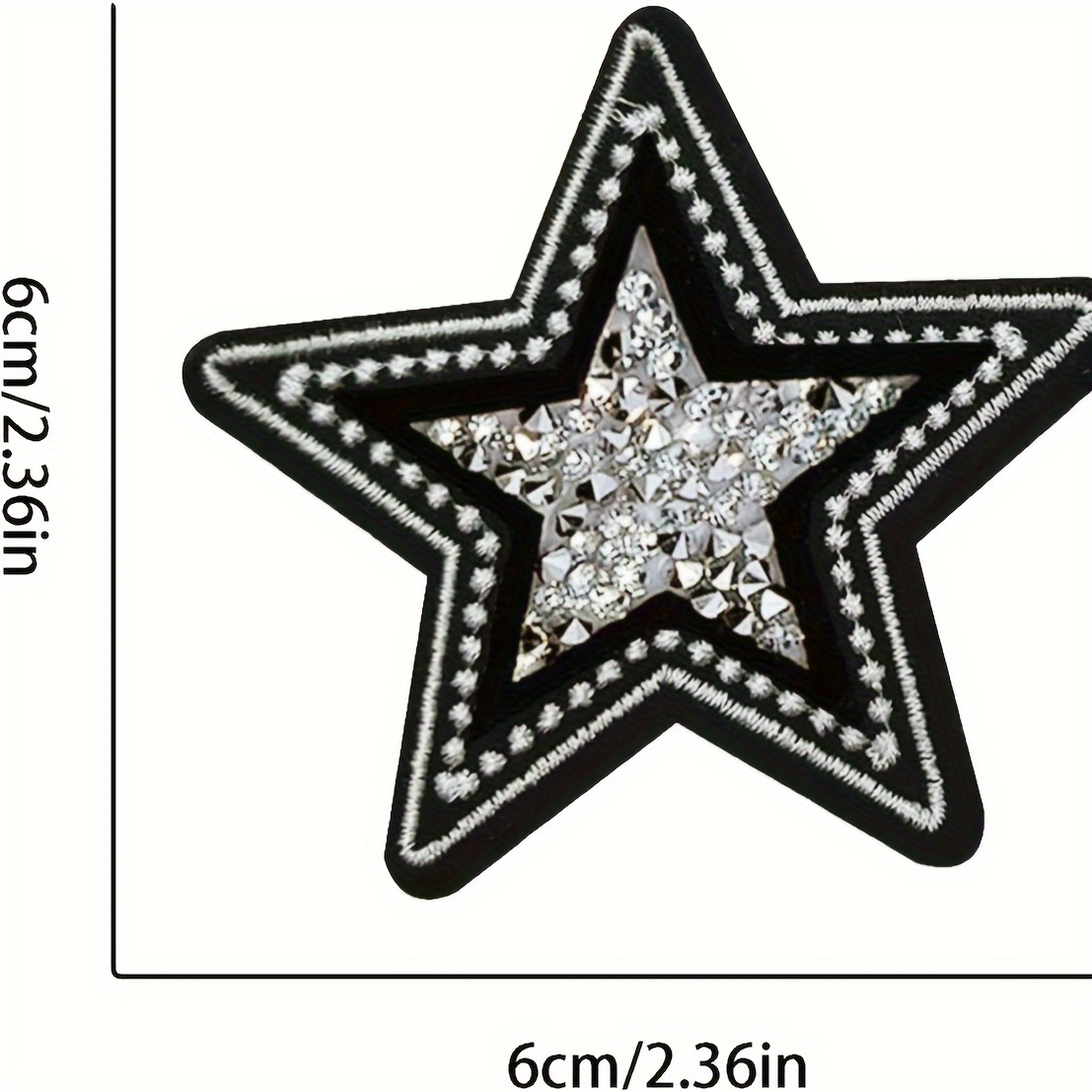 5 Stuks Zwart En Wit Twinkle S - Embroidery Jacket Jeans recensie en prijs