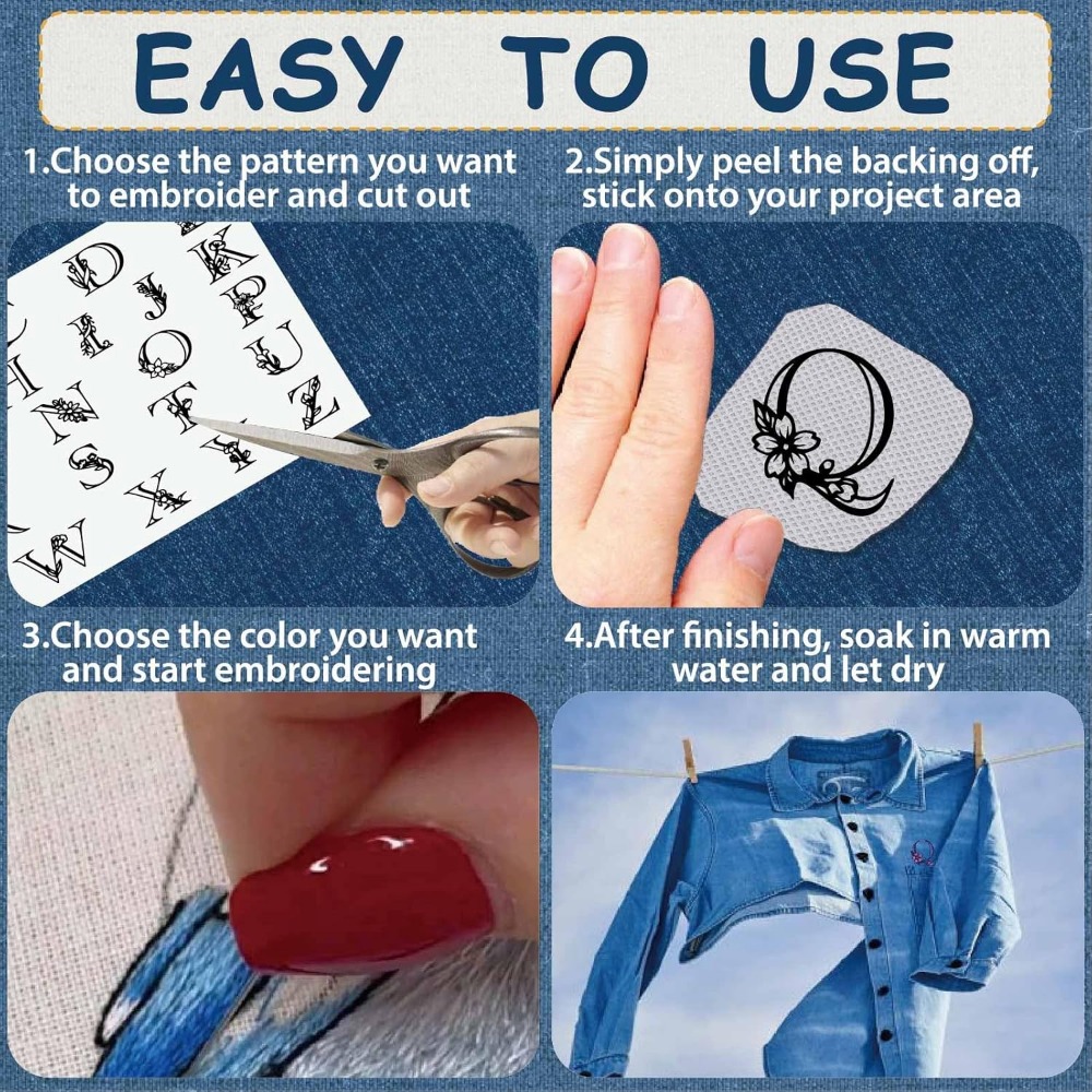 Letter A-Z Wateroplosbare bord - Water Soluble Stabilizer recensie en prijs