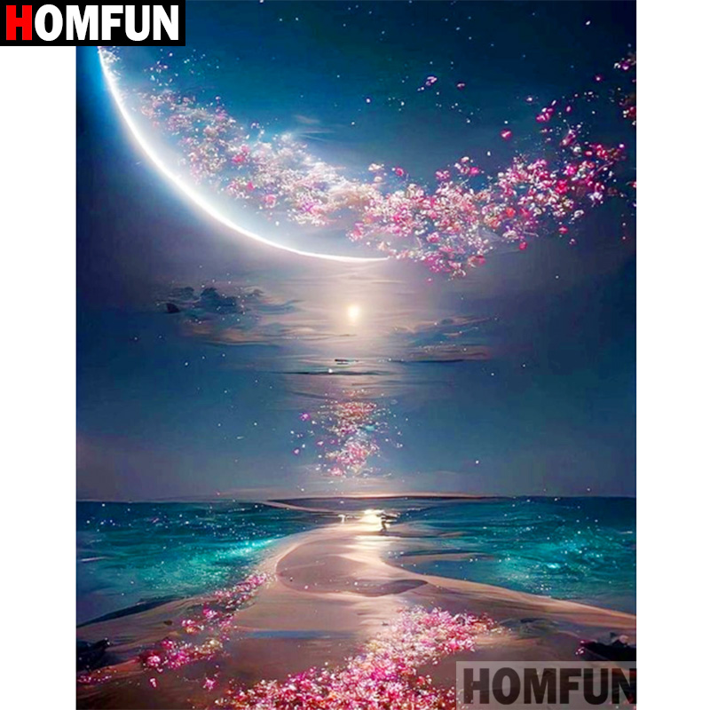 HOMFUN 5D Diamant Patroon Stra - Embroidery Roll Pattern recensie en prijs