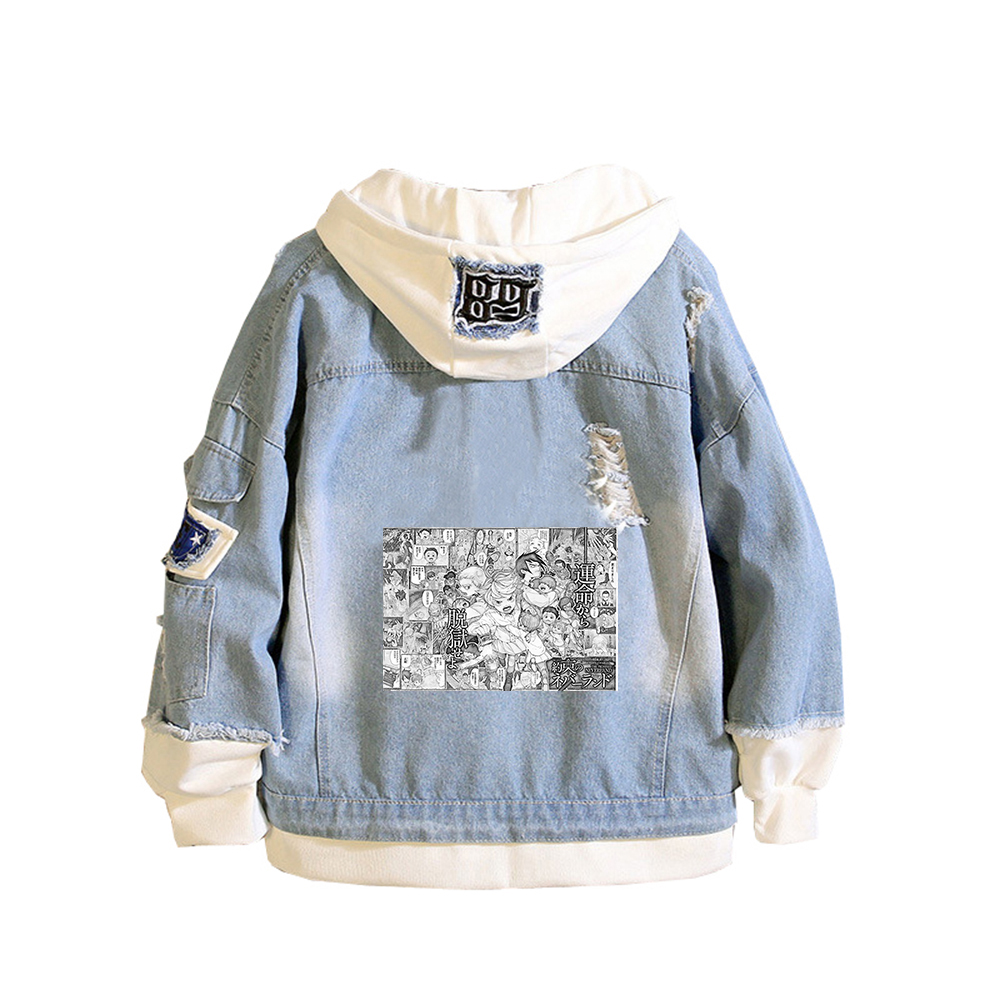 De beloofde Neverland Anime Je - Embroidery Jacket Jeans recensie en prijs