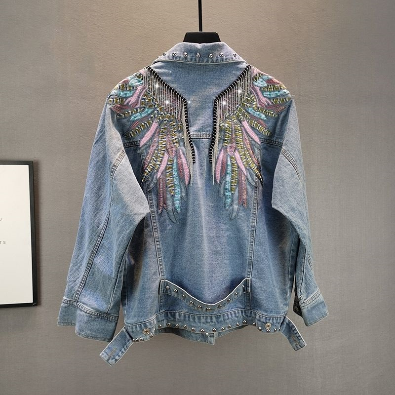 2024 Nieuwe Autumnfashion Klin - Embroidery Jacket Jeans recensie en prijs