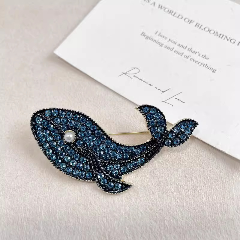 Koreaanse Mode Creatieve Blauw - Embroidery Whale recensie en prijs
