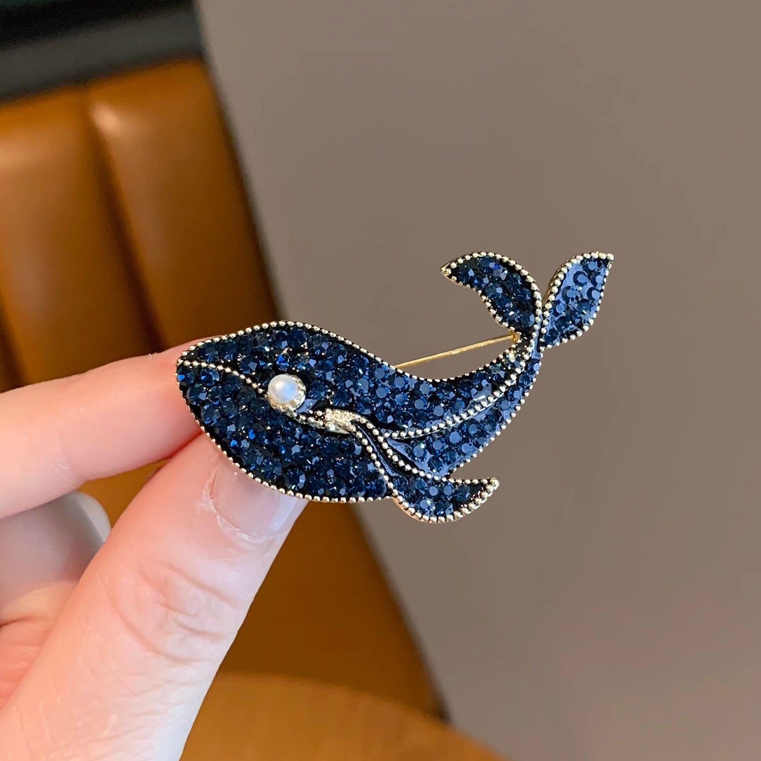 Koreaanse Mode Creatieve Blauw - Embroidery Whale recensie en prijs