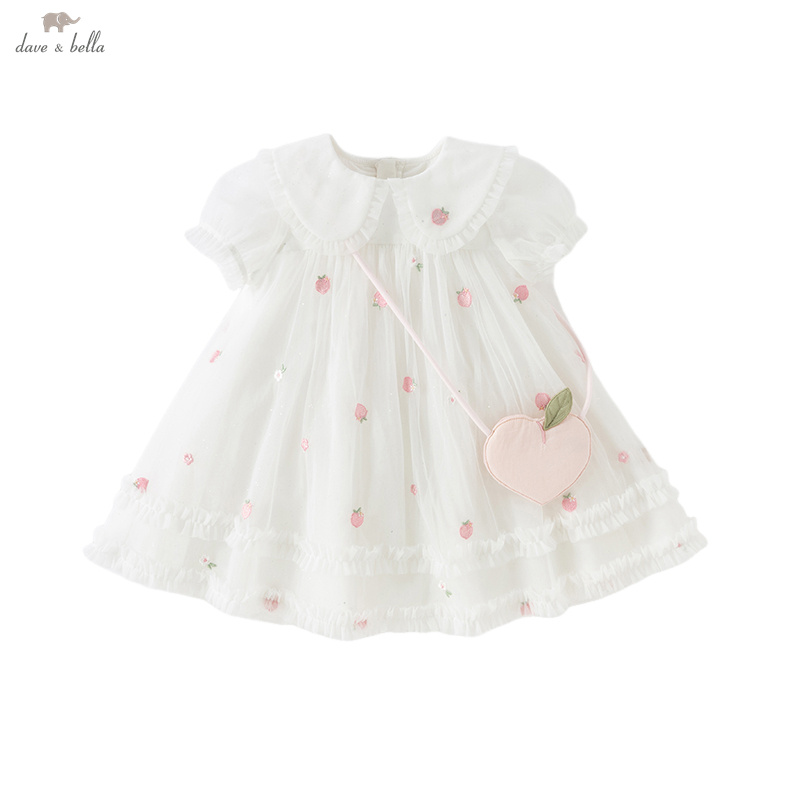 Dave Bella Meisjes Baby Mesh P - Embroidery Charm recensie en prijs