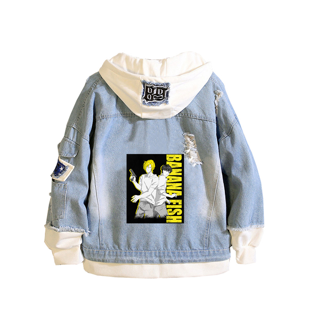 BANAAN VIS Denim Jas Anime Jea - Embroidery Jacket Jeans recensie en prijs