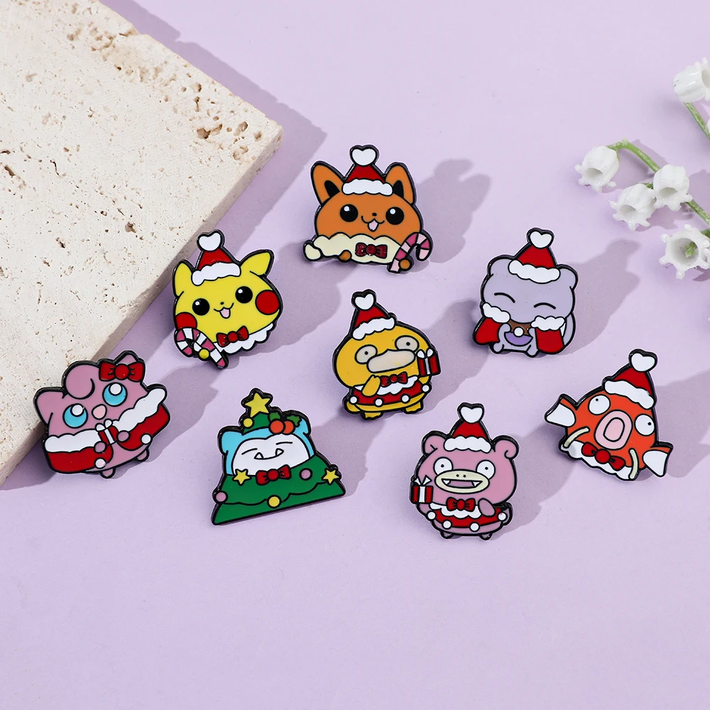 8 stuks Kerst Slowpoke Broche  - Embroidery Garment recensie en prijs