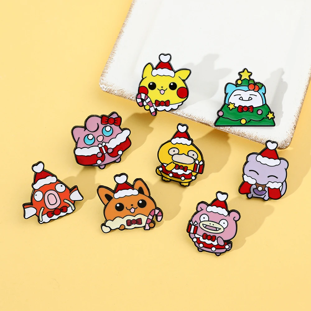 8 stuks Kerst Slowpoke Broche  - Embroidery Garment recensie en prijs
