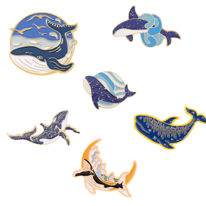 Zee Walvis Serie Emaille Pin C - Embroidery Whale recensie en prijs