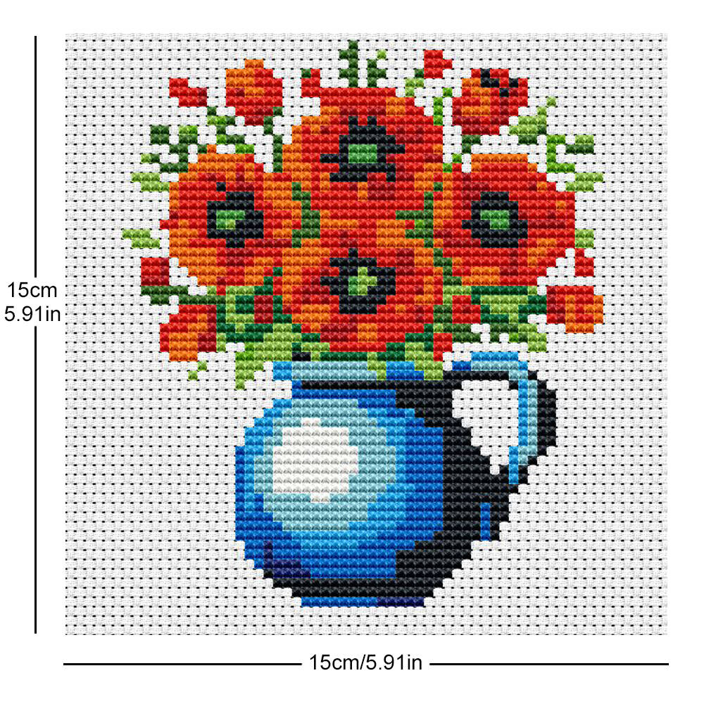 Evershine 8 stuks mini bloem k - Embroidery Design Patterns Flowers recensie en prijs