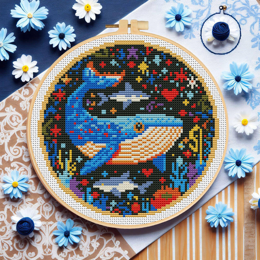 DIY Kruissteek Walvis Borduren - Embroidery Whale recensie en prijs