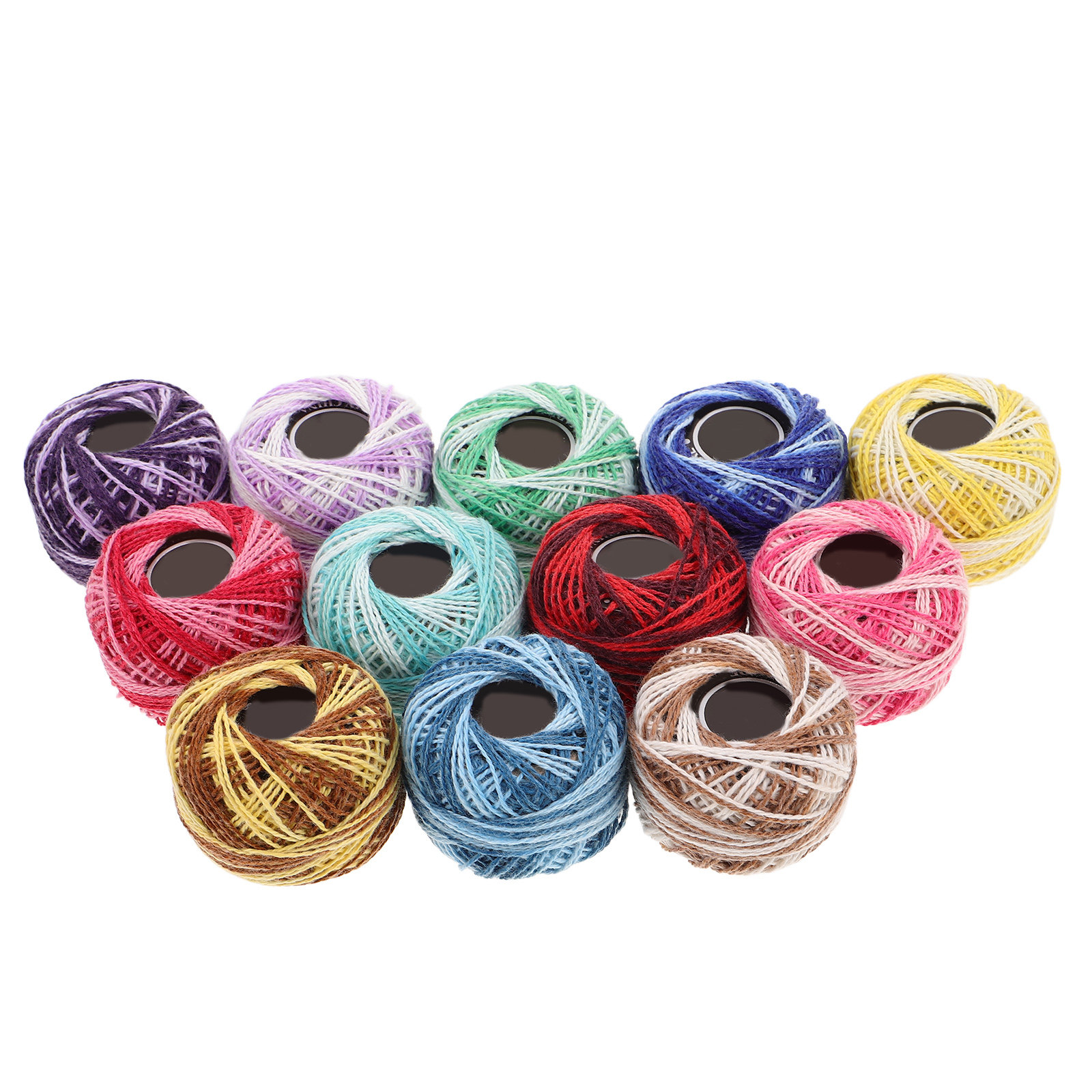 12-delige kleurrijke katoenen  - Embroidery Diy recensie en prijs