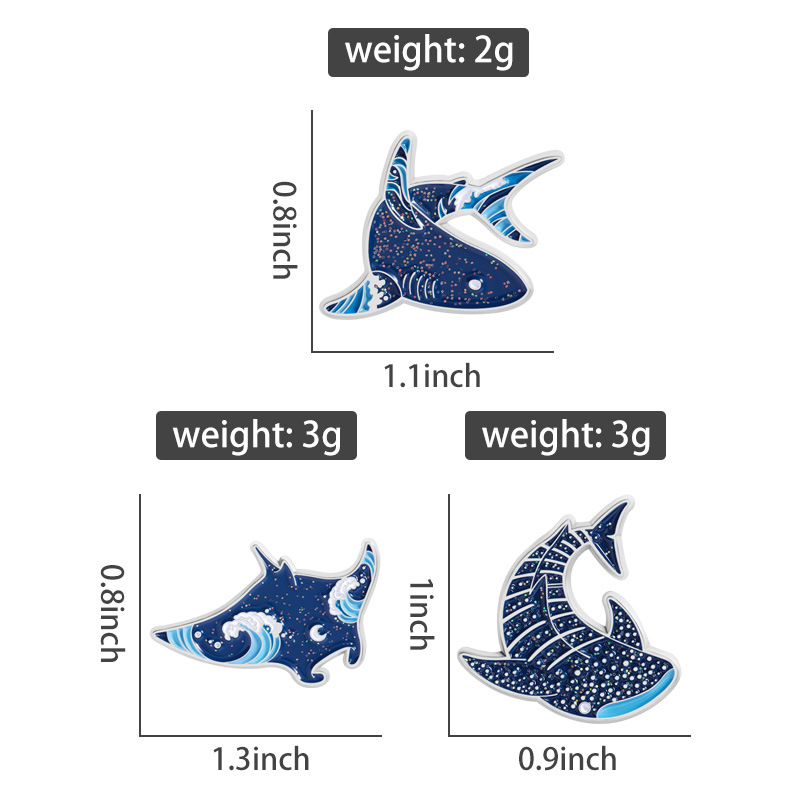 Cartoon zeedieren Emaille Pins - Embroidery Whale recensie en prijs