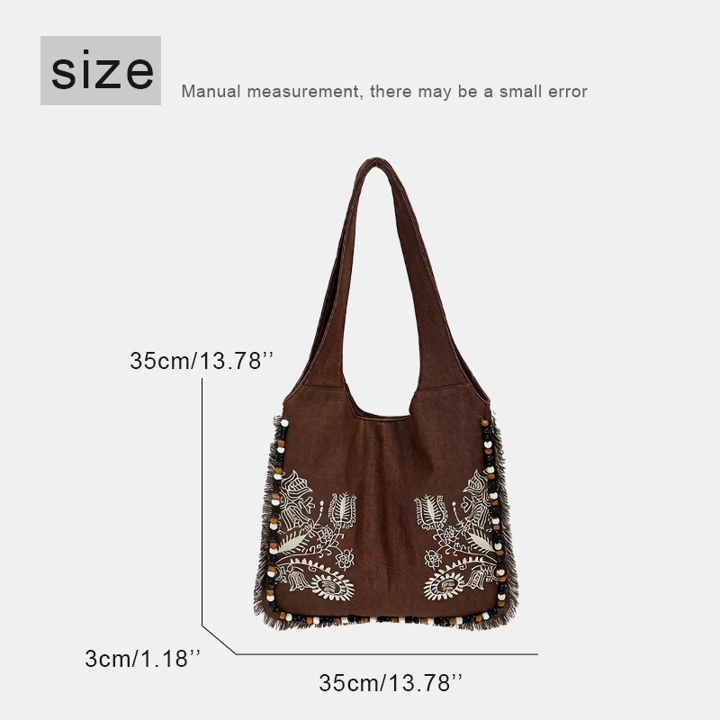 Bohemian canvas tassen voor vr - Embroidery Design Patterns Flowers recensie en prijs
